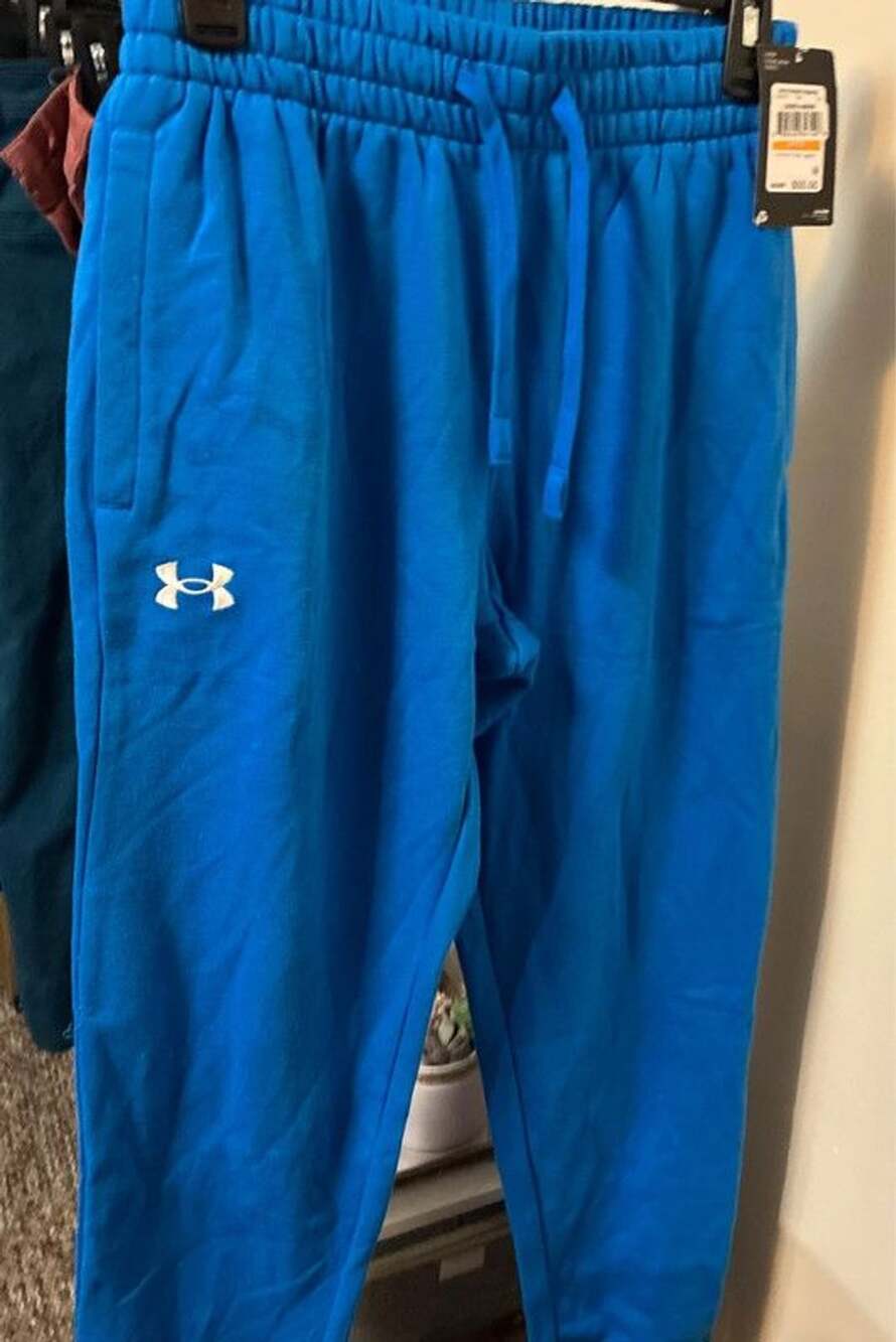 Men’s nwt small under armor blue sweatpants closed leg